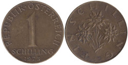 Австрия. 1 шиллинг 1973 год.
