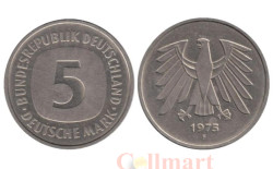 ФРГ. 5 марок 1975 год. (F)