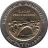  Аргентина. 1 песо 2010 год. 200 лет Аргентине - ледник Перито-Морено. 
