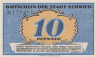  Бона. Германия. Нойвид 10 пфеннигов 1921 год. Сеятель. Нотгельд. (XF) 