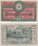  Бона. Германия (Польша). Лигниц (Легница) 10 пфеннигов 1920 год. Нотгельд. (XF) 