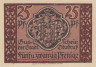 Бона. Германия. Ордруф 25 пфеннигов 1921 год. Нотгельд. (XF) 