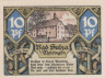  Бона. Германия. Бад-Зульца 10 пфеннигов 1921 год. Нотгельд. (XF) 