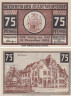  Бона. Германия. Вунсторф 75 пфеннигов 1922 год. Нотгельд. (XF) 