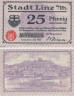  Бона. Германия. Линц-ам-Райн 25 пфеннигов 1920 год. Нотгельд. (XF) 