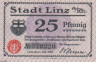  Бона. Германия. Линц-ам-Райн 25 пфеннигов 1920 год. Нотгельд. (XF) 