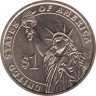  США. 1 доллар 2010 год. 15-й президент  Джеймс Бьюкенен (1857-1861). (P) 