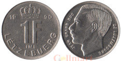 Люксембург. 1 франк 1990 год. Великий герцог Жан.