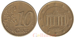 Германия. 10 евроцентов 2002 год. Бранденбургские ворота. (G)