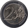  Латвия. 2 евро 2022 год. 35 лет программе Эразмус. 