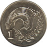  Кипр. 1 цент 2004 год. Стилизованная птица. 