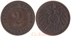Германская империя. 2 пфеннига 1910 год. (A)