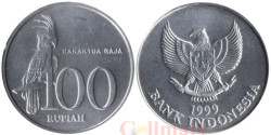 Индонезия. 100 рупий 1999 год. Пальмовый какаду.
