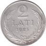  Латвия. 2 лата 1925 год. 