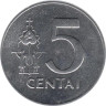  Литва. 5 центов 1991 год. 