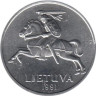  Литва. 5 центов 1991 год. 