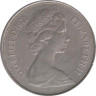  Великобритания. 10 новых пенсов 1971 год. 