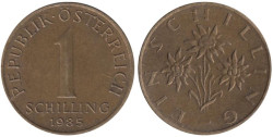 Австрия. 1 шиллинг 1985 год.