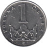  Чехия. 1 крона 1993 год. 