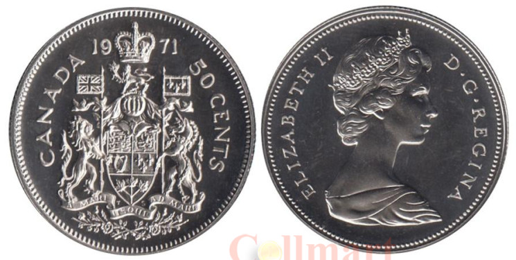  Канада. 50 центов 1971 год. (UNC) 