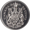  Канада. 50 центов 1971 год. (UNC) 