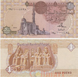 Бона. Египет 1 фунт 1986-1992 год. Мечеть Султана Кайет-бея, Каир. (XF)