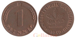 ФРГ. 1 пфенниг 1950 год. (F)