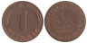  ФРГ. 1 пфенниг 1950 год. (F) 