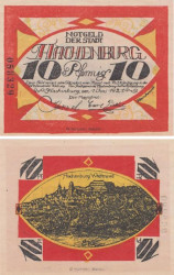 Бона. Германия. Хахенбург 10 пфеннигов 1921 год. Нотгельд. (AU)