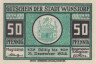  Бона. Германия. Вунсторф 50 пфеннигов 1922 год. Нотгельд. (XF) 