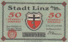  Бона. Германия. Линц-ам-Райн 50 пфеннигов 1919 год. Нотгельд. (XF) 