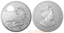 Австралия. 1 доллар 2022 год. Самые опасные в Австралии - Пустынный скорпион.