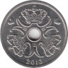  Дания. 5 крон 2013 год. 