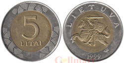 Литва. 5 лит 1999 год.