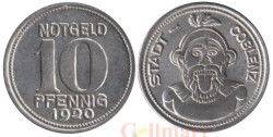 Германия. Кобленц. 10 пфеннигов 1920 год. Augenroller. Нотгельд.