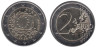  Ирландия. 2 евро 2015 год. 30 лет флагу Европейского союза. 