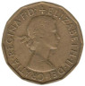  Великобритания. 3 пенса 1960 год. 