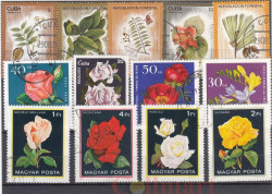 Набор марок. Цветы. 13 марок. (Н-40)
