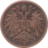  Австрия. 2 геллера 1911 год. 