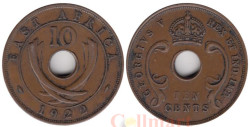 Британская Восточная Африка. 10 центов 1922 год.