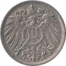  Германская империя. 10 пфеннигов 1914 год. (D) 