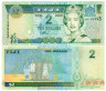  Бона. Фиджи 2 доллара 2002 год. Королева Елизавета II. (Пресс) 