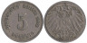  Германская империя. 5 пфеннигов 1902 год. (F) 