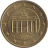  Германия. 50 евроцентов 2009 год. Бранденбургские ворота. (A) 