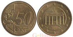 Германия. 50 евроцентов 2009 год. Бранденбургские ворота. (A)