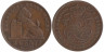  Бельгия. 2 сантима 1902 год. DER BELGEN 