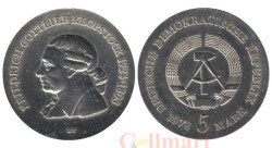 ГДР. 5 марок 1978 год. 175 лет со дня смерти Фридриха Готлиба Клопштока.