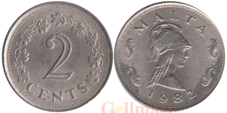  Мальта. 2 цента 1982 год. Пентесилея. 