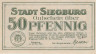  Бона. Германия. Зигбург 50 пфеннигов 1921 год. Нотгельд. (XF) 