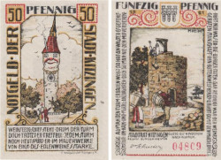 Бона. Германия. Китцинген 50 пфеннигов 1921 год. Нотгельд. (XF)